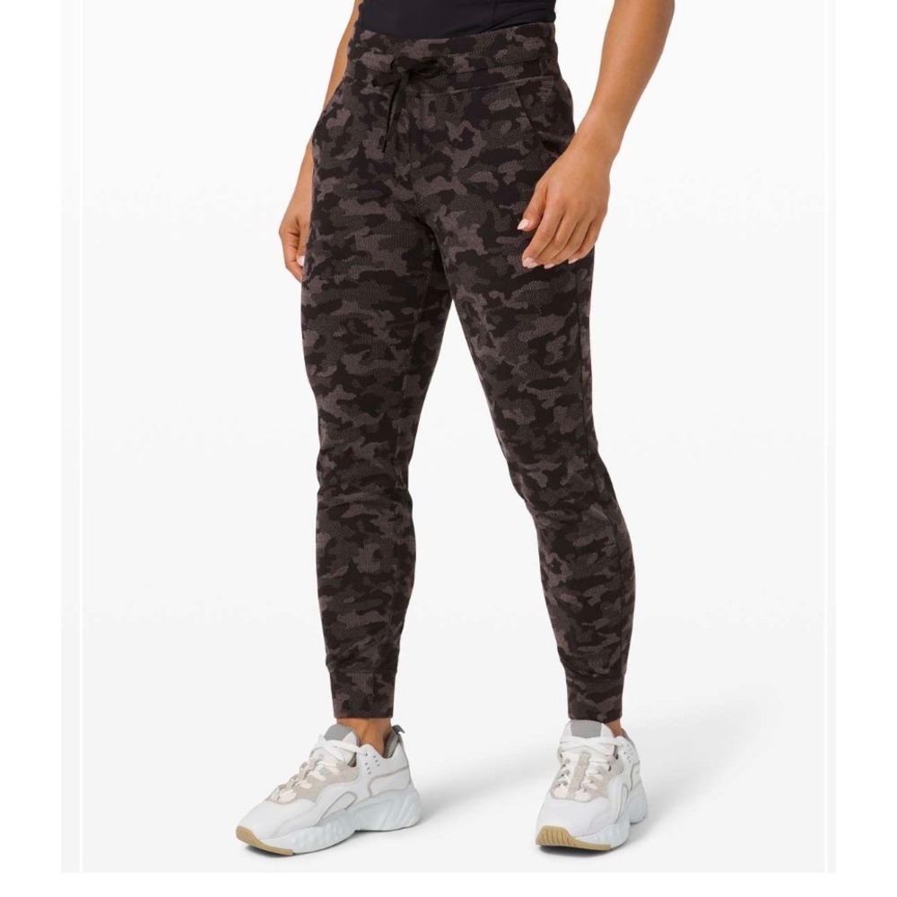 Lululemon Ready to Rulu Jogger Jacquard Heritage Camo Black Lunar Rock Size 8